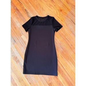 Michael Kors Sexy Mesh Sheath Dress Black Size S